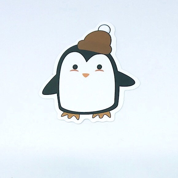 Hand Crafted Other - Penguin Kawaii Cute Single Decor Waterproof Accent Sticker